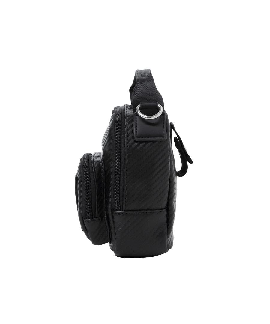 新品☆ダンスウィズドラゴン カーボンレザーマルチポーチ☆ブラック