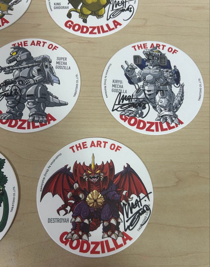 ゴジラ コースター セット。