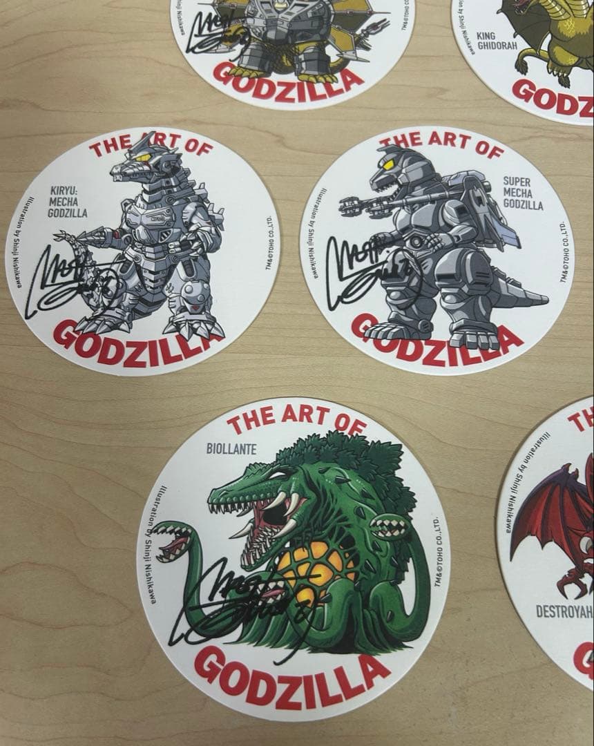 ゴジラ コースター セット。