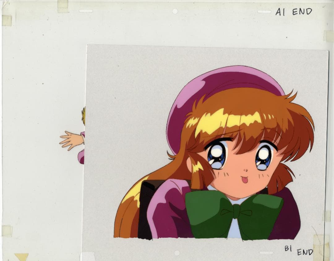 怪盗セイント・テール 28話ラストカット 大判セル画 実物背景合致