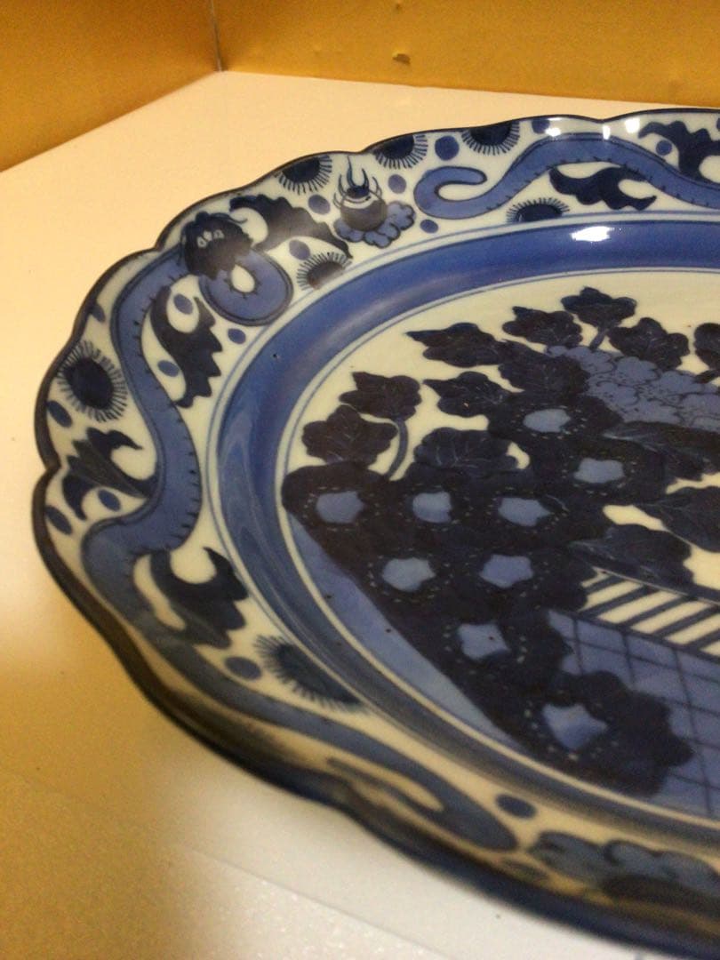 古伊万里 直径約23センチ 皿