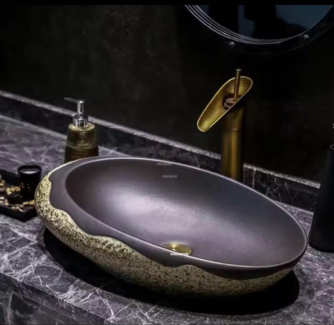 陶器　おしゃれ　洗面ボウル