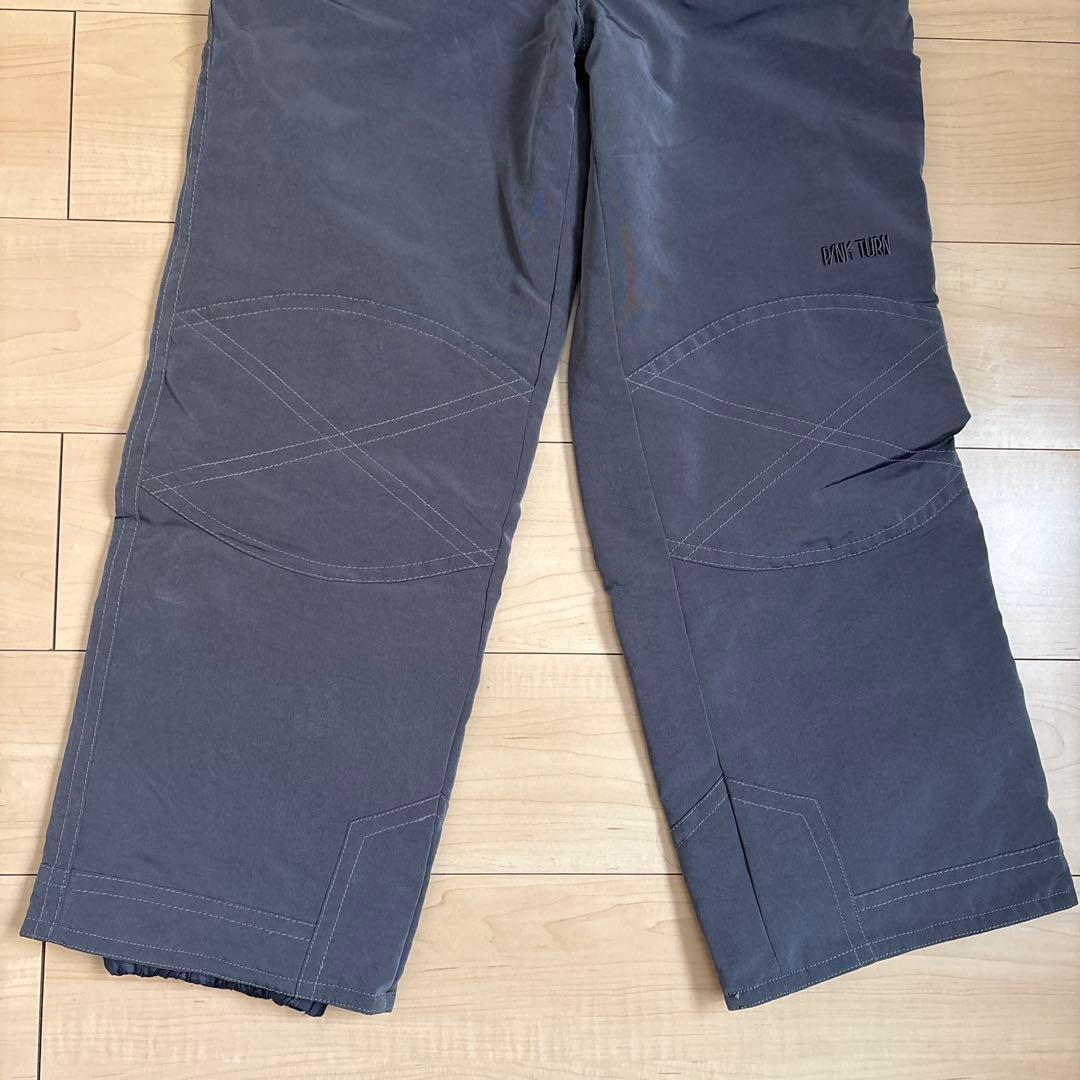 ピンクターン　スキーウェア　上下セット　ボルドー×グレー　Lサイズ