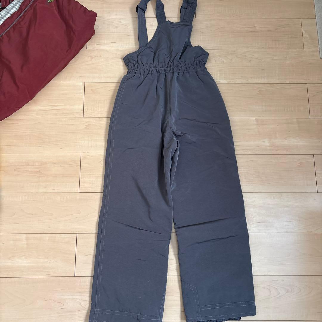 ピンクターン　スキーウェア　上下セット　ボルドー×グレー　Lサイズ