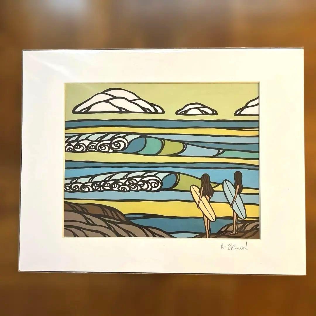 【美品】ヘザーブラウンHeatherBrown“SouthPoint”絵画art