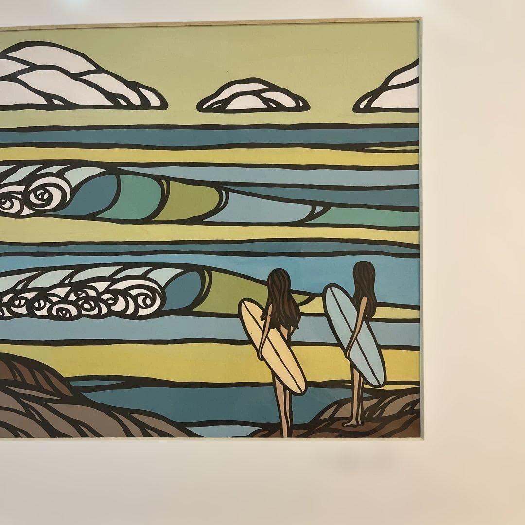 【美品】ヘザーブラウンHeatherBrown“SouthPoint”絵画art