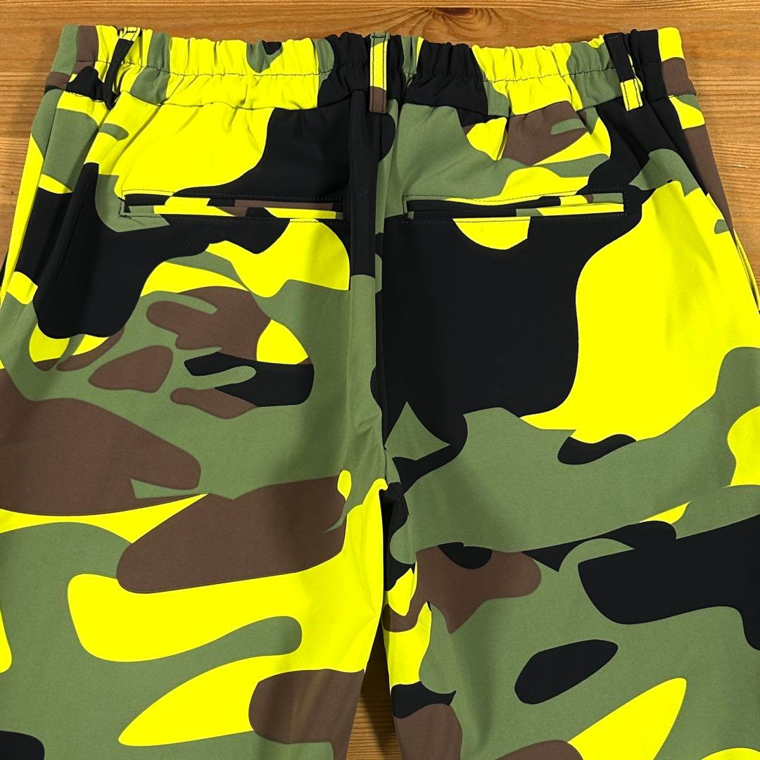 ☆美品☆ HYDROGEN 迷彩 撥水 ボンディング ストレッチパンツ スカル