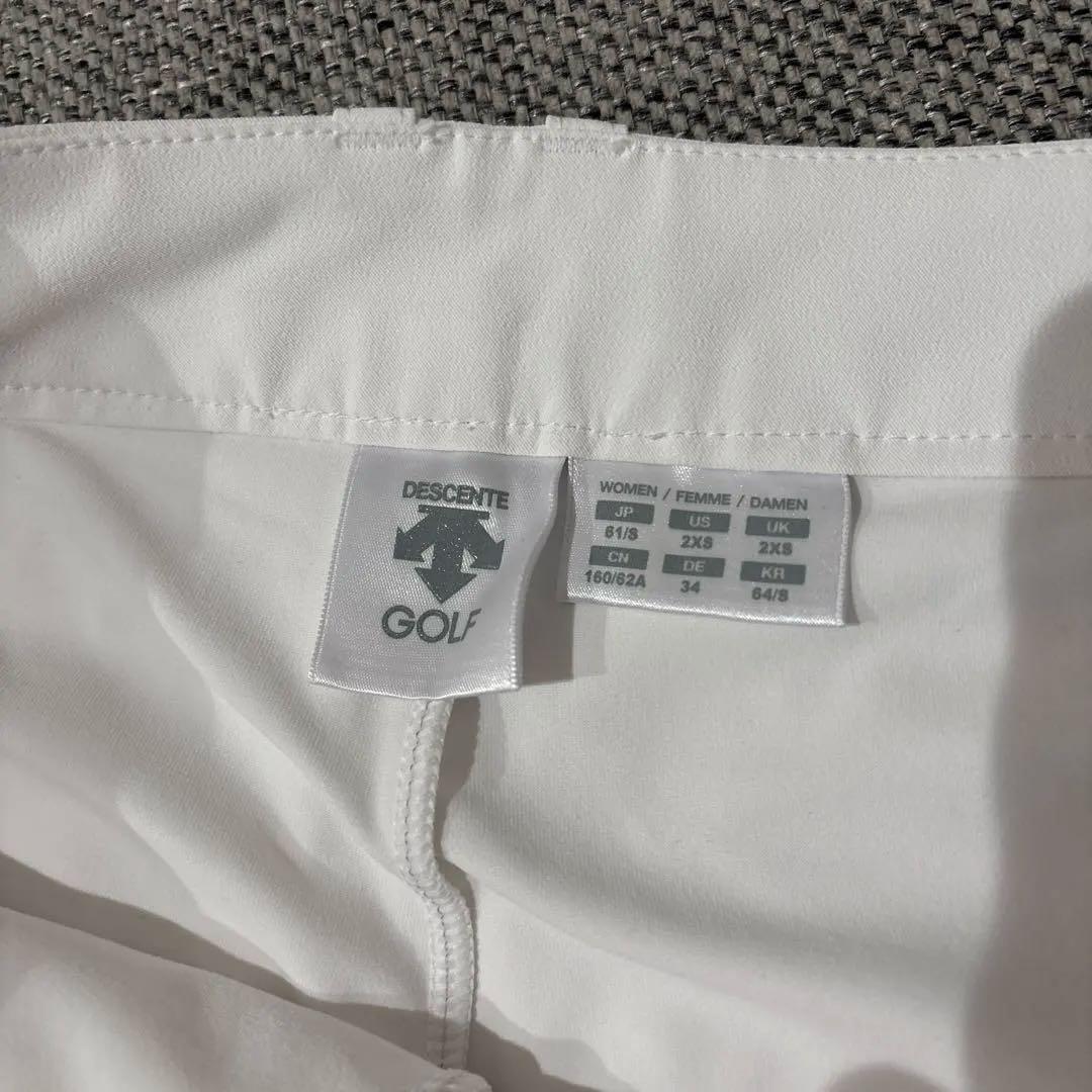 【美品】デサントゴルフ スカート ホワイト 61/S