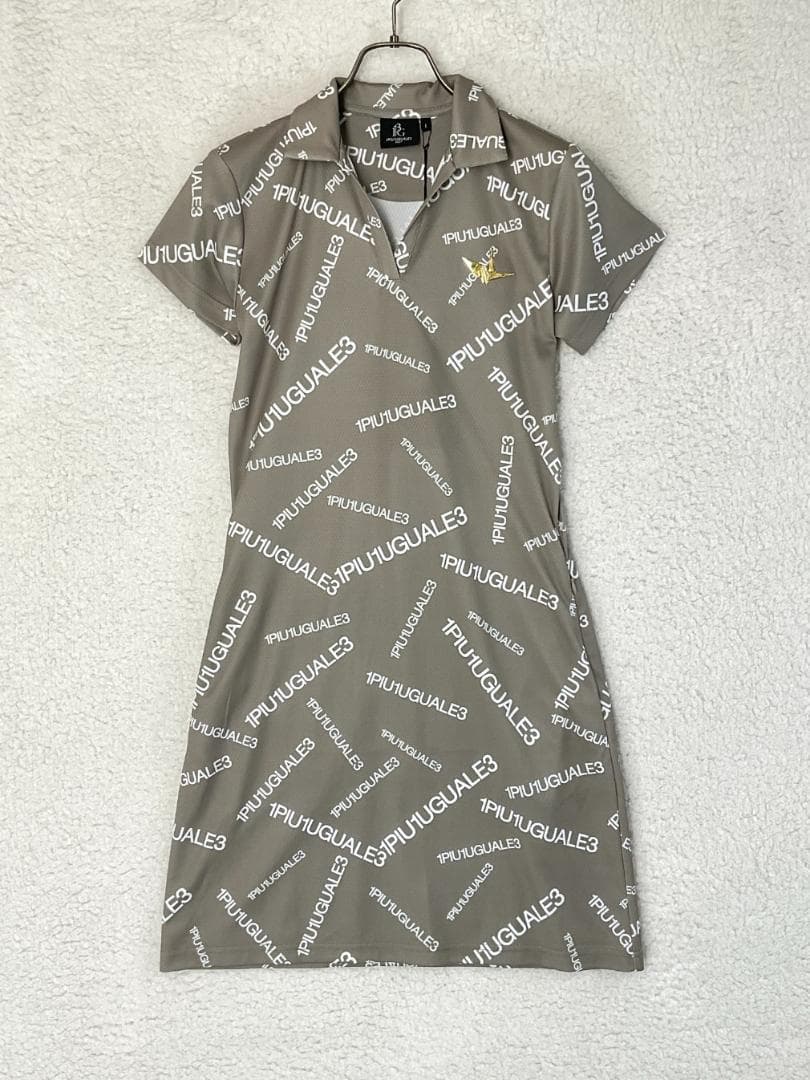 【未使用】1piu1uguale3 GOLF ランダムロゴワンピース サイズ1