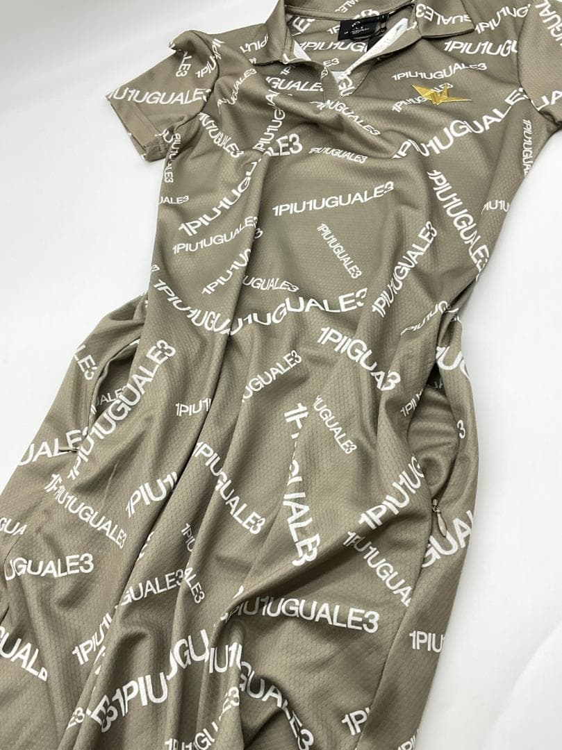 【未使用】1piu1uguale3 GOLF ランダムロゴワンピース サイズ1
