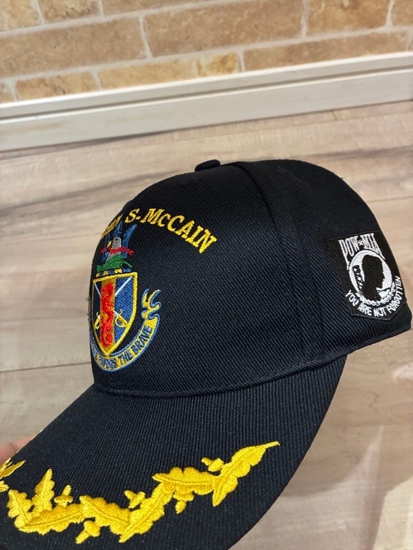 米海軍　アーレイバーク級　ジョン S マッケイン　帽子　キャップ