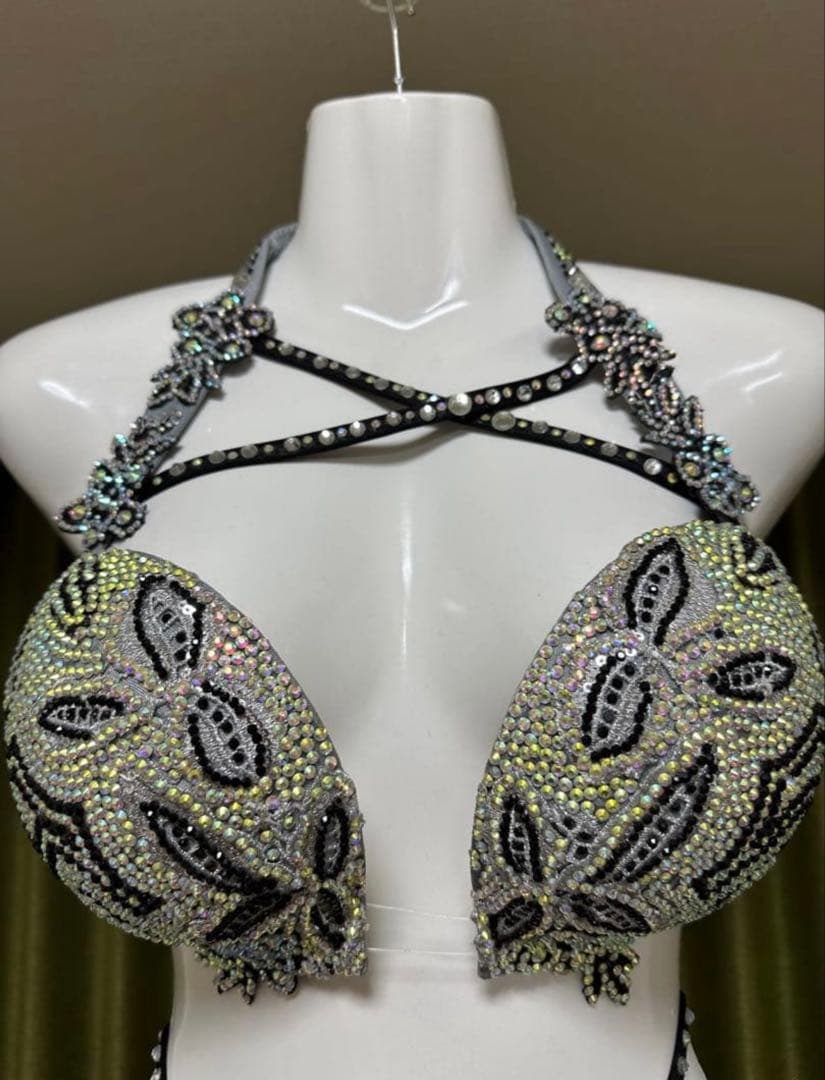 ベリーダンス衣装 グレー エジプト製