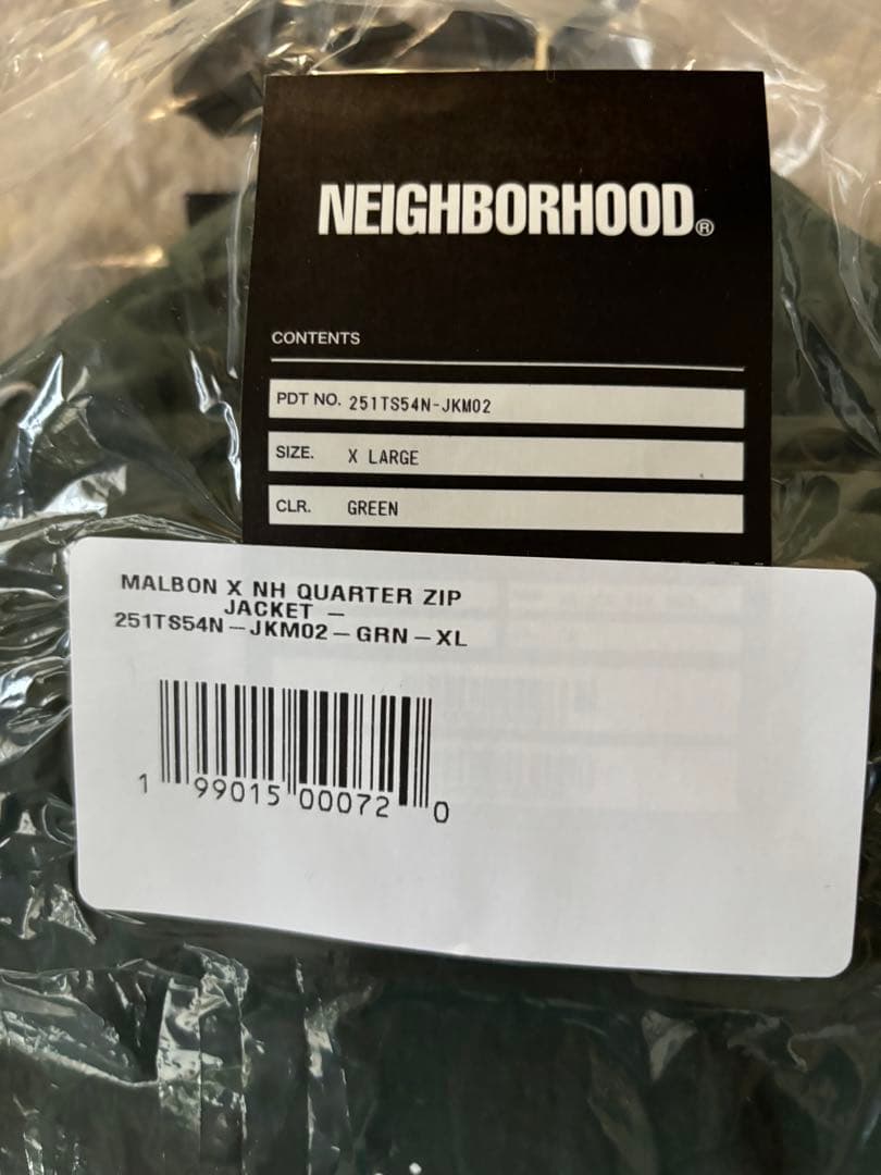 NH X MALBON QUARTER ZIP JACKET XLサイズ