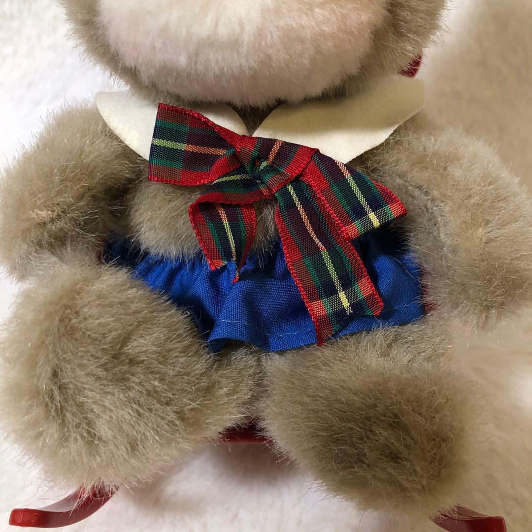 昭和レトロ【セキグチ】オルゴール　首振り　うさぎ　ぬいぐるみ　ロッキンチェアー