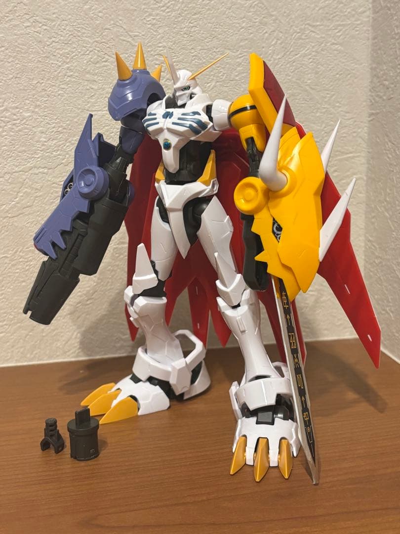 デジモン組立済プラモ　ウォーグレイモン・メタルガルルモン・オメガモン3体セット