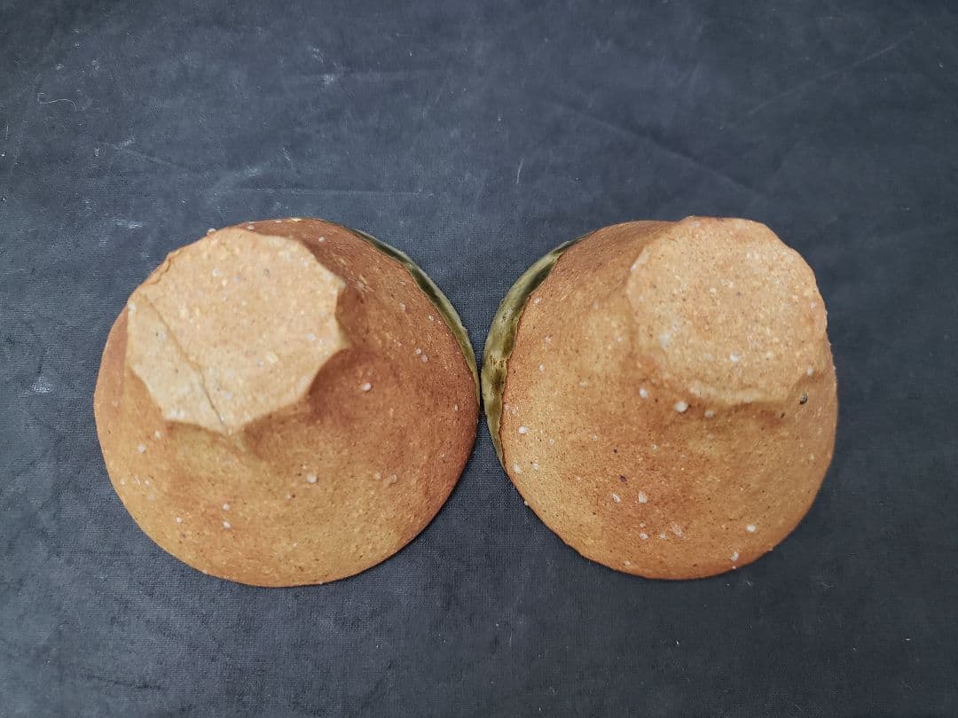 信楽焼　煎茶器　神崎紫峰　手捻り　急須　湯呑み5客　湯冷まし　煎茶道具　作家物