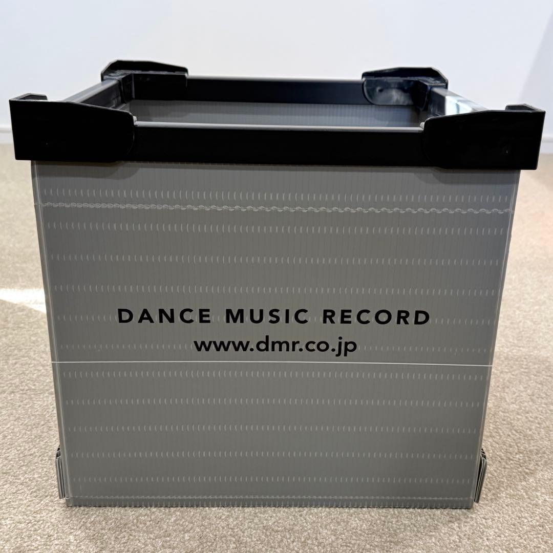 DMR レコードコンテナ■グレー3個セット■DANCE MUSIC RECORD