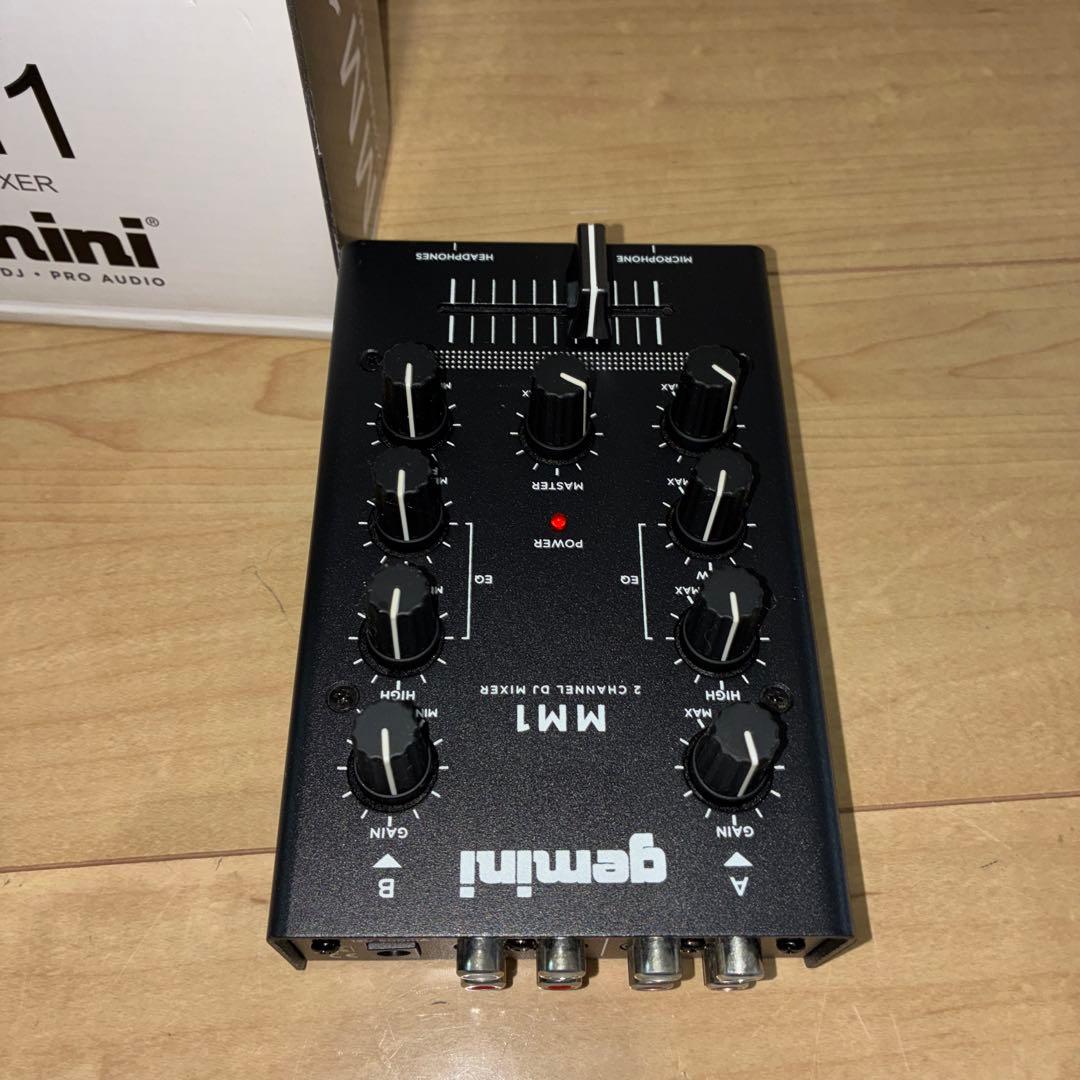 【美品】GEMINI DJ ミキサー ポータブル 2ch MM1
