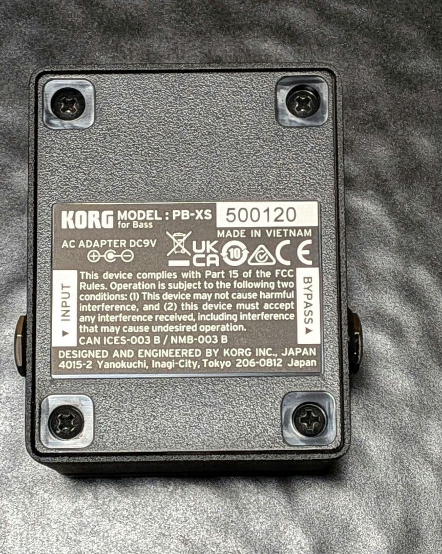 KORG Pitchblack XS Bass チューナー