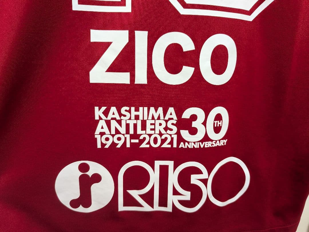 ジ*ヌ様 【鹿島アントラーズ】神様ジーコ　30周年記念ユニフォーム　XL