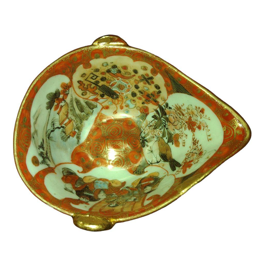 赤絵古九谷焼　煎茶茶器セット　骨董