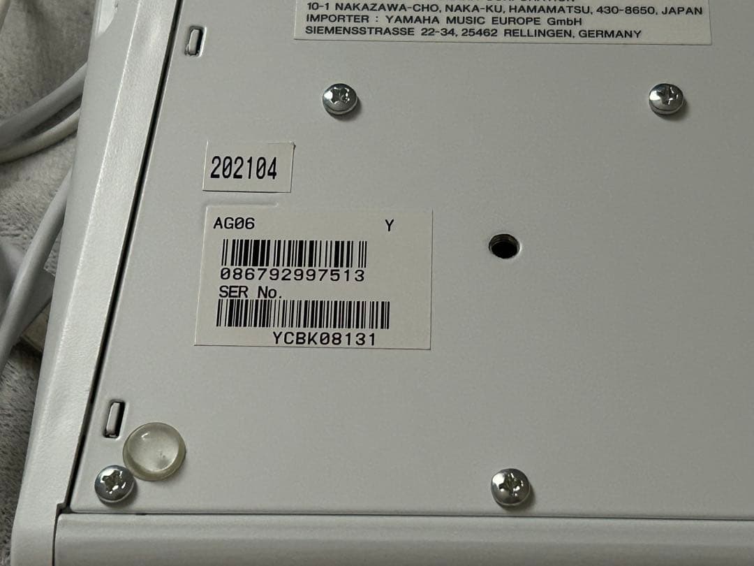 YAMAHA AG06 インターフェース