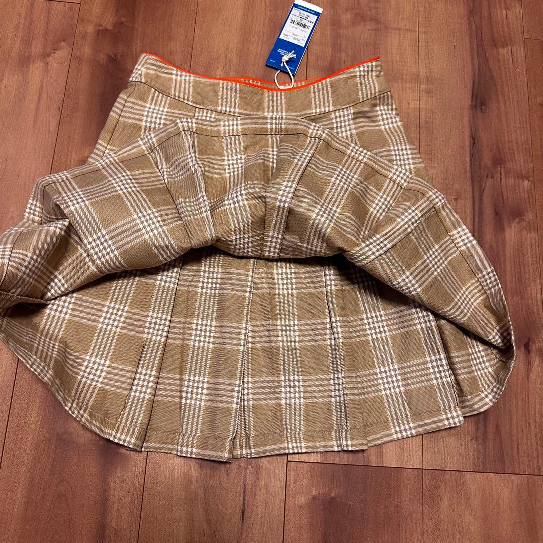 長袖パーカー　プリーツスカート　ダンボールニット　セットアップ　春秋冬　ベージュ