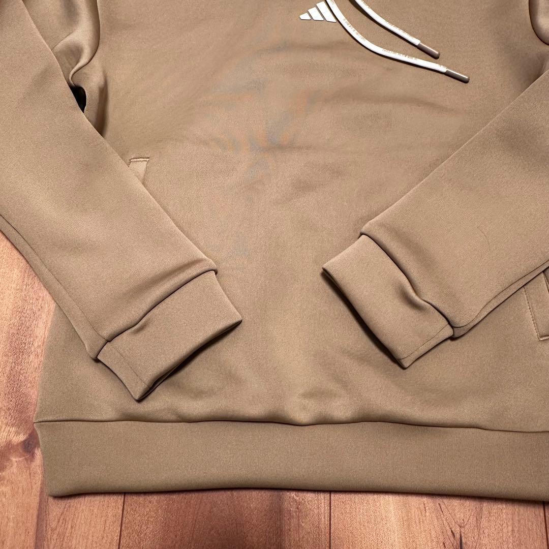 長袖パーカー　プリーツスカート　ダンボールニット　セットアップ　春秋冬　ベージュ