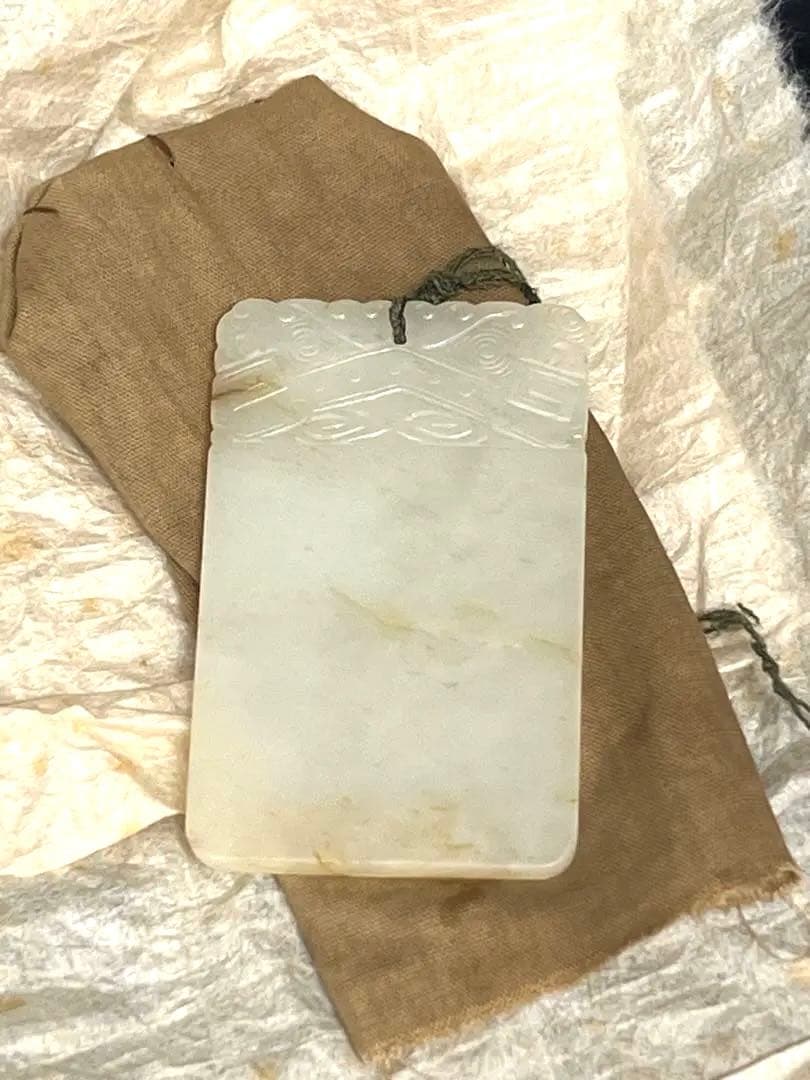 極上 白玉牌 重さ：28g. BL2--055