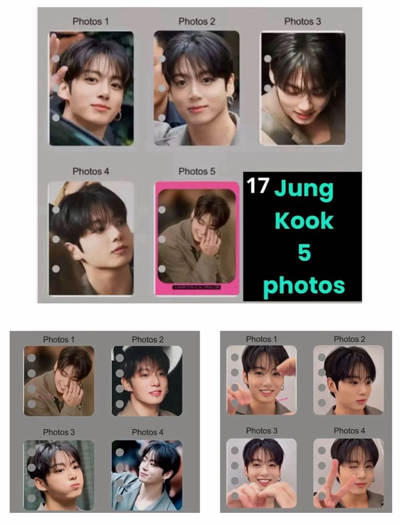 BTS Jungkook アクリルフォトアルバムキーホルダー