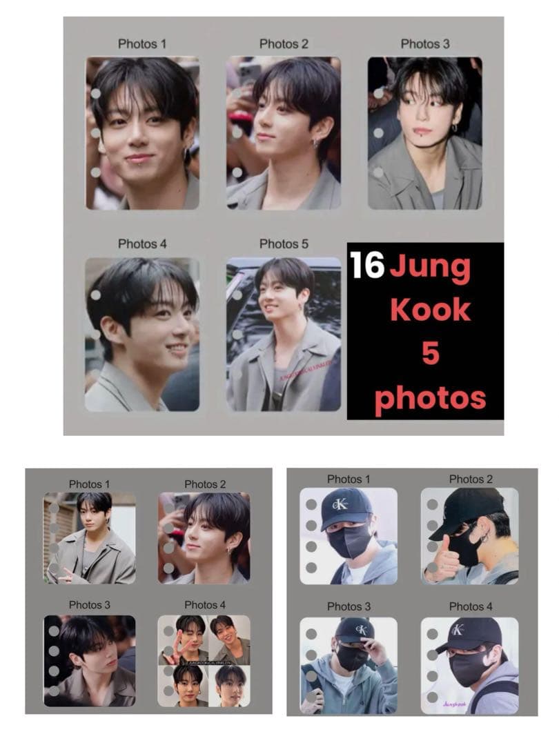 BTS Jungkook アクリルフォトアルバムキーホルダー