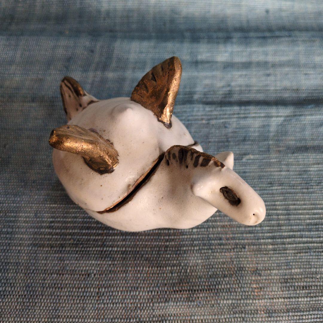 萩焼　午の香合