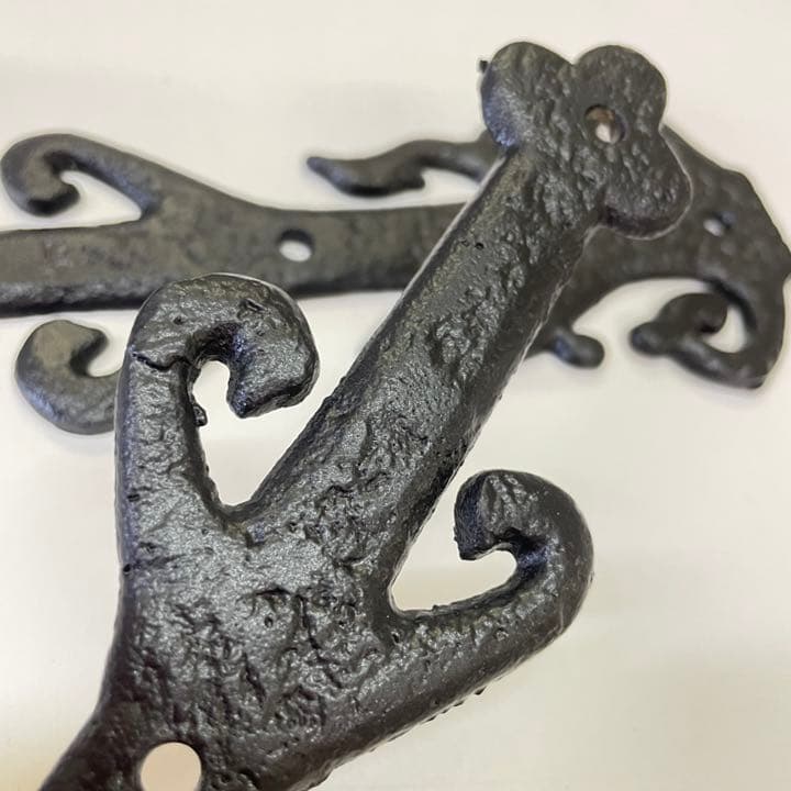 イギリスカークパトリック アイアンヒンジ 飾りヒンジ 蝶番2本のペア