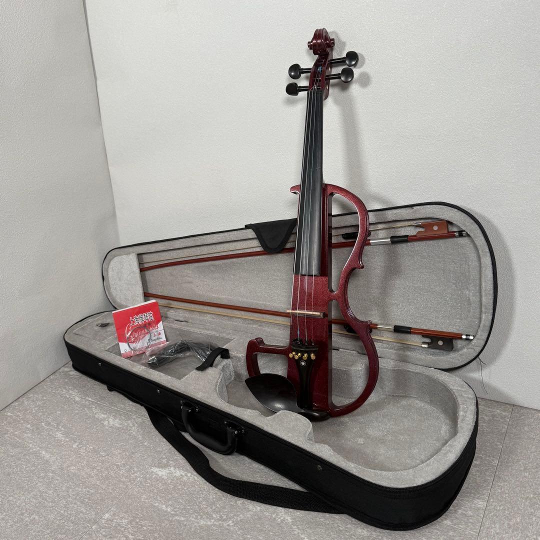 サイレントバイオリン HVPV-30 弓 2本　ケース 付属品付き