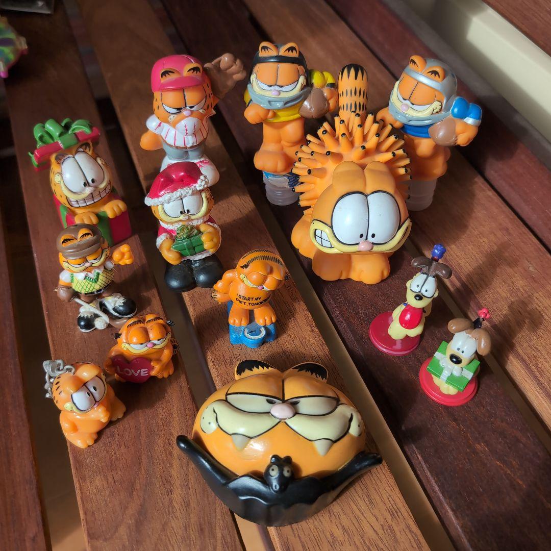 ガーフィールド フィギュア 12体・ドアノブカバー・キーホルダーセット