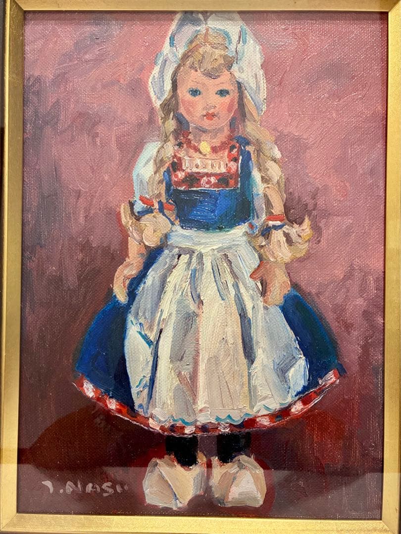 油彩画 静物画 南壽敏夫 南寿敏夫 額装 油絵 絵画 美術品 画家 T.NASU