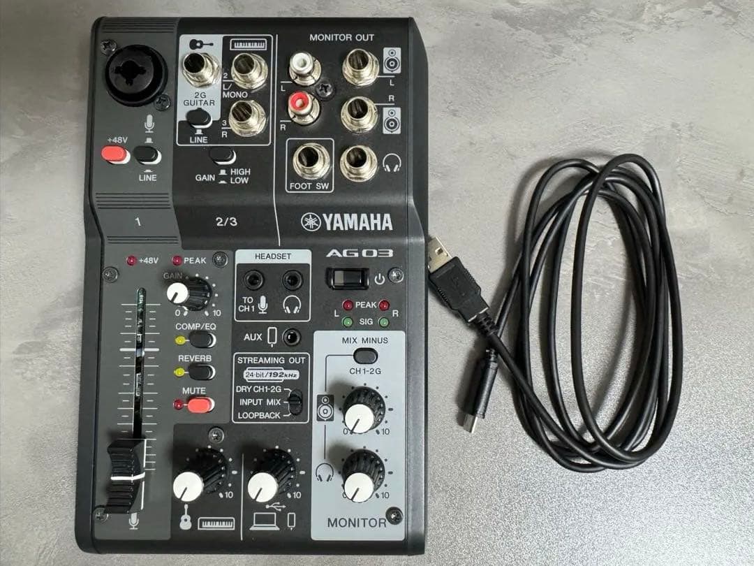 YAMAHA AG03mk2 オーディオインターフェイス
