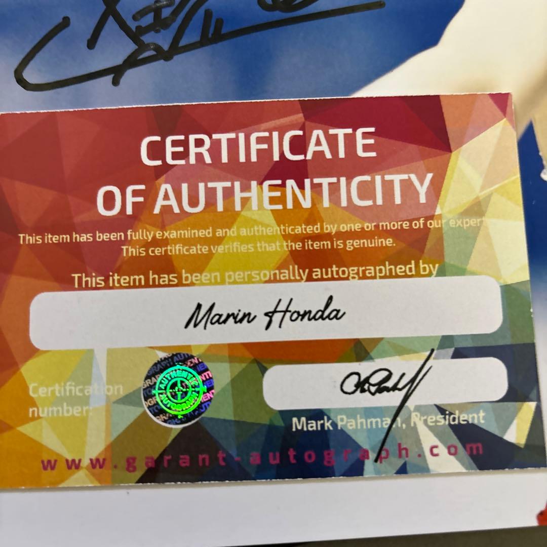大人気　本田真凜選手　直筆サインPhoto