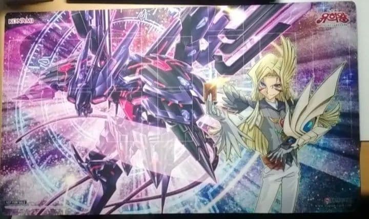 遊戯王　公式　銀河眼の時空竜　プレイマット　韓国　絵違い