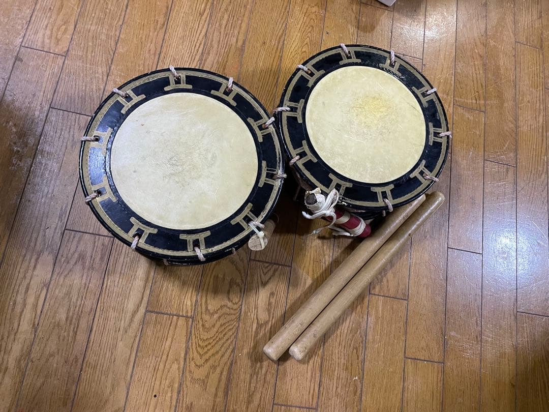 【1セット❗️】エイサー締太鼓 直径30.0cm バチ付き（2個まとめても可）