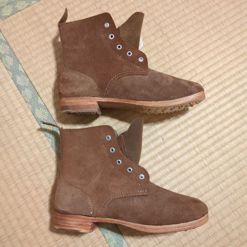 日本陸軍五年式下士官兵用編上靴（精巧複製品）27センチ