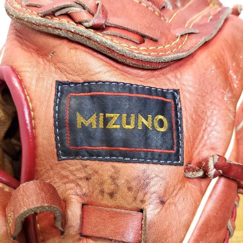 ミズノ 堀内恒夫モデル サイン刻印 ビンテージグラブ 投手用 軟式グローブ