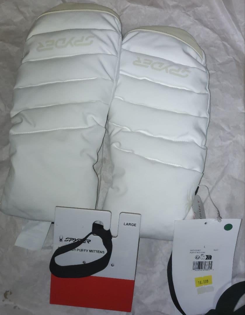 新品タグ付き保管品 SPYDER PUFFY MITTENS グラブ サイズ L