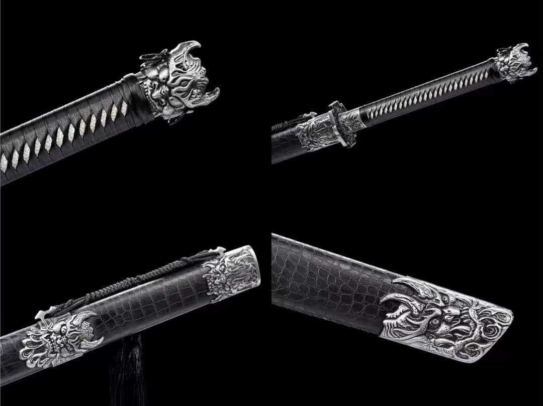 【地獄の魔神】古兵器 武具　刀装具　日本刀　模造刀 居合刀 長尺