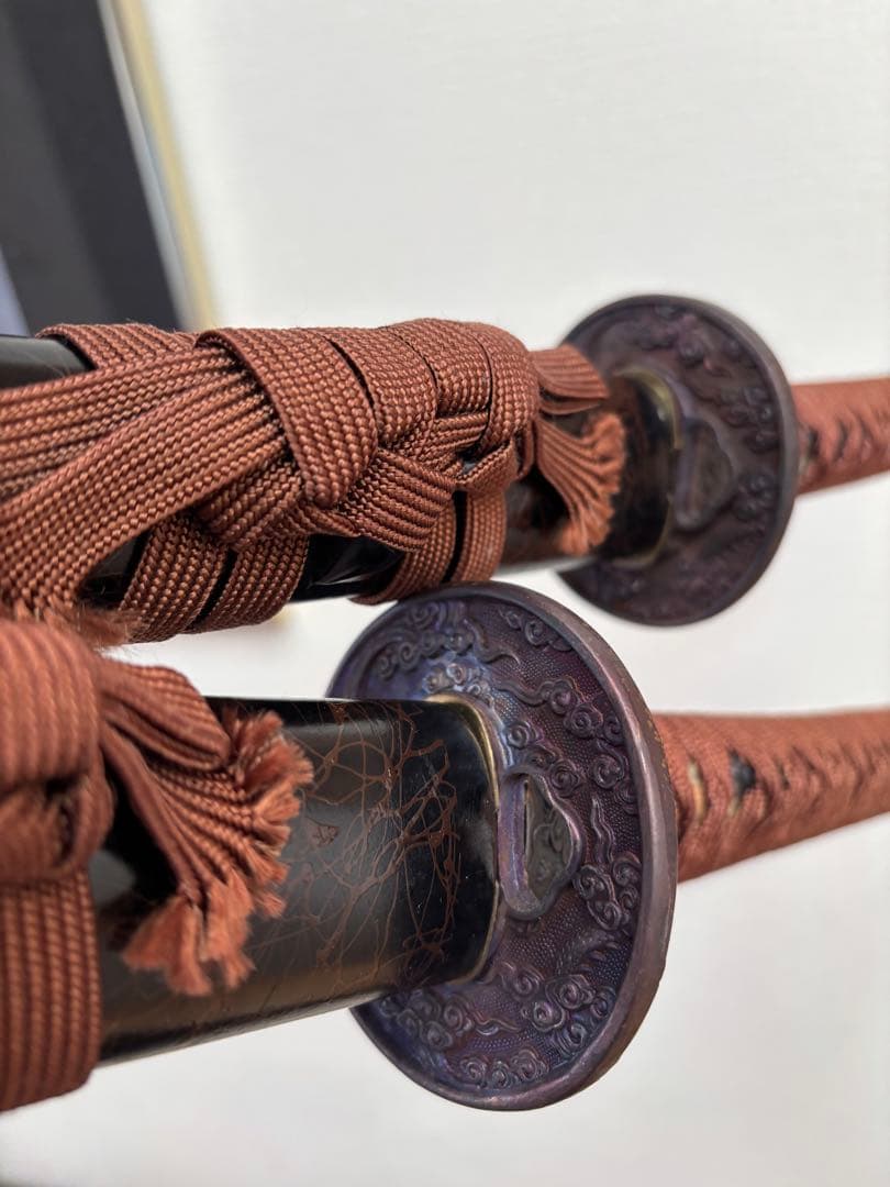 日本刀（模造刀）2本セット　刀置き付きJapanese sword,