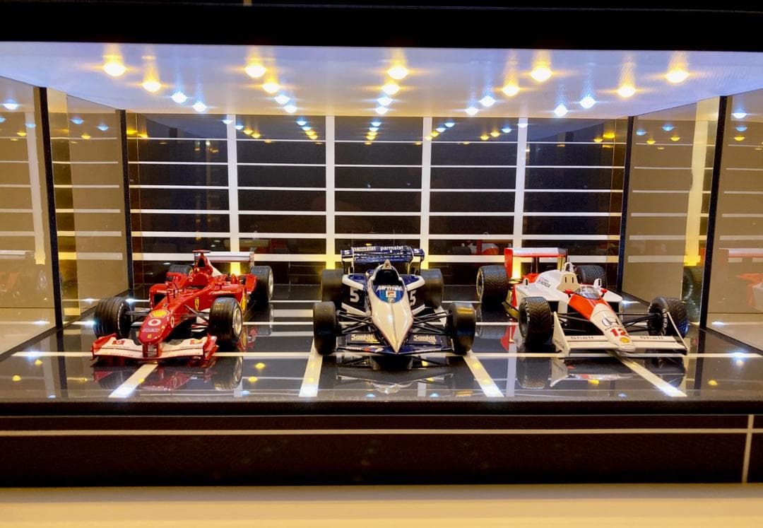 1/18展示2〜3台可・モダンBK・ディスプレーBOX / ネオジオラマ