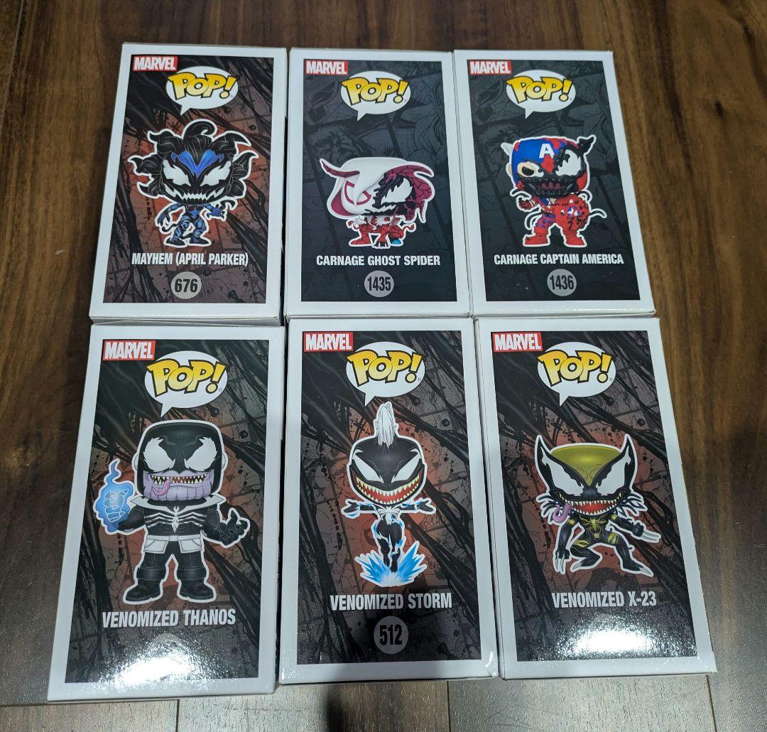 ヴェノム　カーネイジ　funko pop ✕ ６点セット