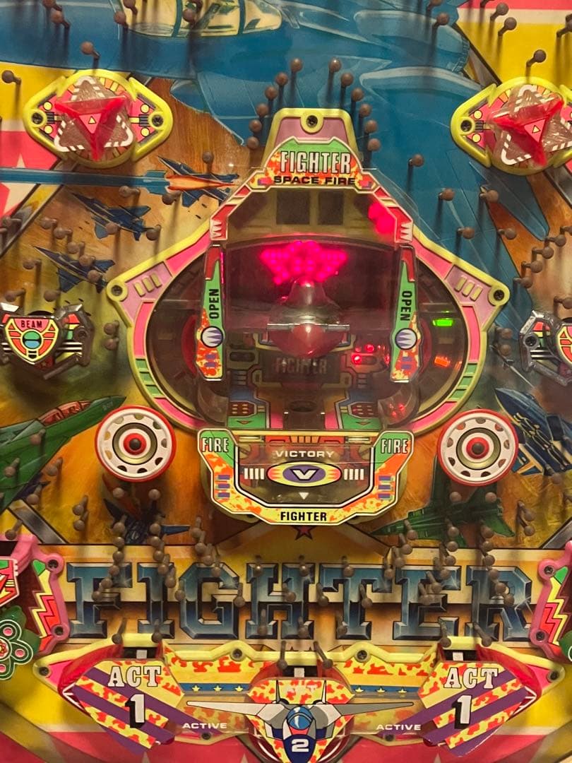 パチンコ　実機　スーパーファイター 循環機 15R羽根モノ初期　京楽 　美品