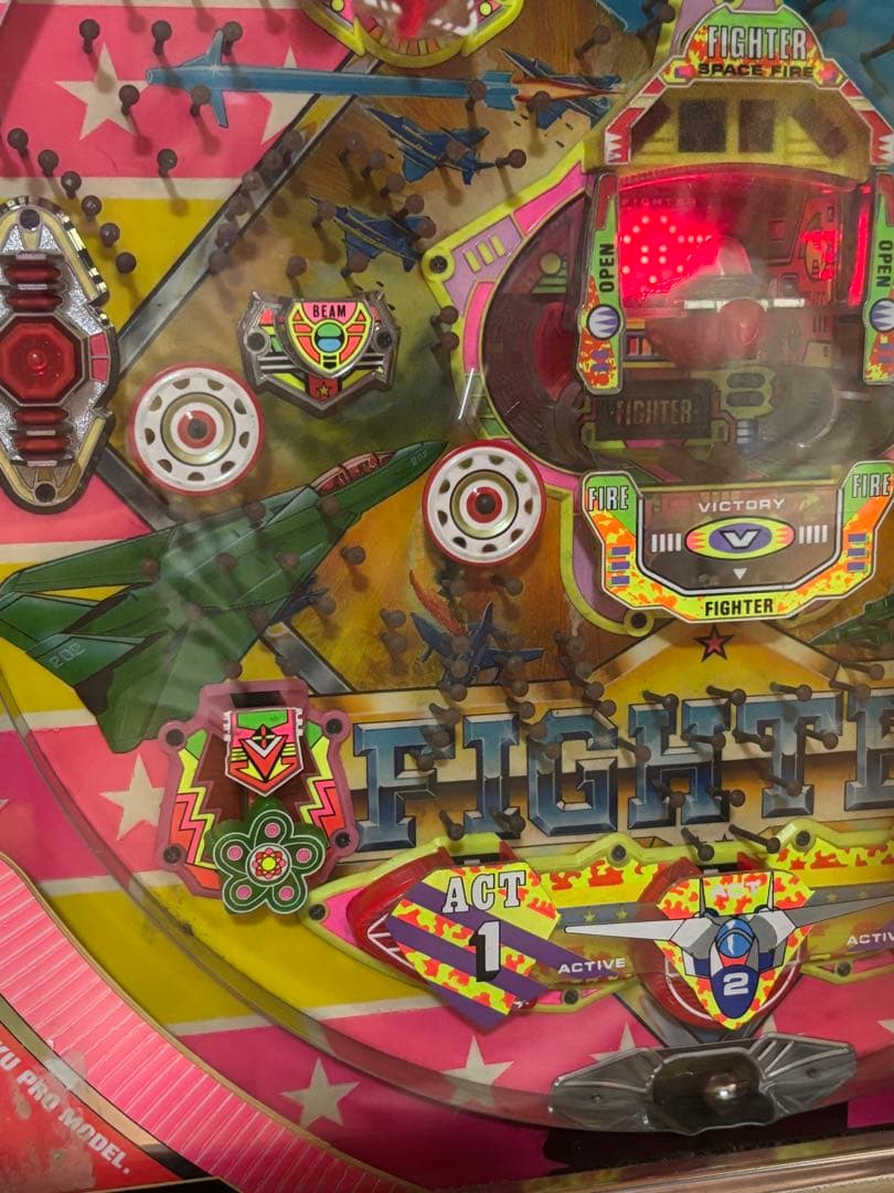 パチンコ　実機　スーパーファイター 循環機 15R羽根モノ初期　京楽 　美品