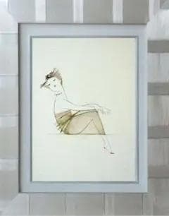 油絵 菅家令子 絵 絵画 インテリア F4-080315 人物 女性像